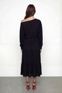 Asymmetrical Fleece Crop Sweatshirt