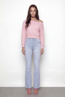 Asymmetrical Fleece Crop Sweatshirt