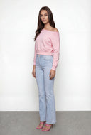 Asymmetrical Fleece Crop Sweatshirt