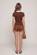 Embroidered Contrast Polo