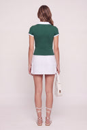 Embroidered Contrast Polo