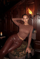 Glam Studded Mesh Crop Top