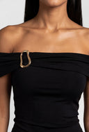 Buckle Off The Shoulder Top
