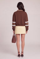 Color Block Polo Sweatshirt