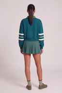 Color Block Polo Sweatshirt