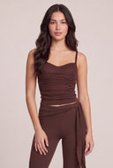 Ruched Bustier Top