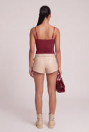 Ruched Bustier Top