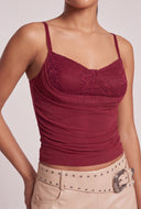 Ruched Bustier Top