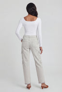 Square Neck Long Sleeve Tee