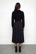 Frayed Edge High Low Crop Sweater