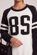 Oversized Varsity Graphic Sweater