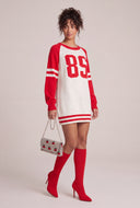 Oversized Varsity Graphic Sweater