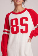 Oversized Varsity Graphic Sweater