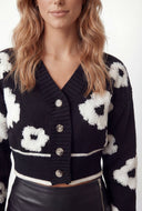 Gabriella Floral Crop Cardigan