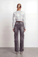 Gabriella Floral Crop Cardigan