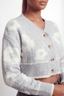 Gabriella Floral Crop Cardigan