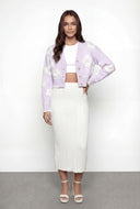 Gabriella Floral Crop Cardigan