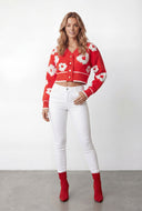 Gabriella Floral Crop Cardigan