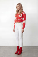 Gabriella Floral Crop Cardigan