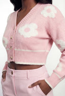 Gabriella Floral Crop Cardigan