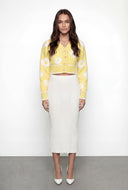 Gabriella Floral Crop Cardigan