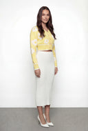 Gabriella Floral Crop Cardigan