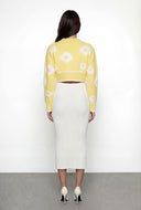 Gabriella Floral Crop Cardigan