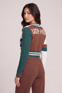 Isla Varsity Crop Cardigan