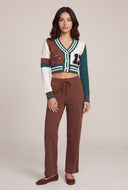 Isla Varsity Crop Cardigan