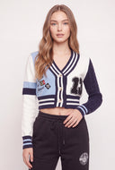 Isla Varsity Crop Cardigan