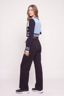 Isla Varsity Crop Cardigan