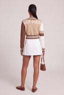 Isla Varsity Crop Cardigan