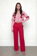Bow Knit Crop Cardigan