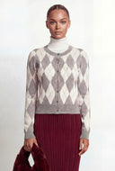 Winona Plaid Argyle Cardigan