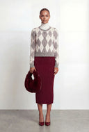 Winona Plaid Argyle Cardigan