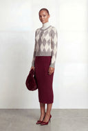 Winona Plaid Argyle Cardigan