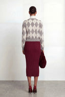 Winona Plaid Argyle Cardigan