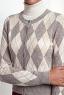 Winona Plaid Argyle Cardigan