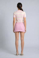 Striped Crop Polo