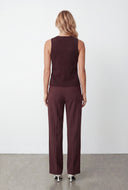 Metallic Button Knit Sweater Vest