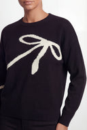 Bow Knit Crew Neck Sweater