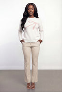 Bow Knit Crew Neck Sweater