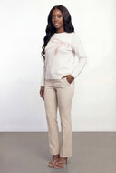 Bow Knit Crew Neck Sweater