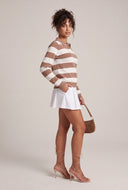 Striped Long Sleeve Polo