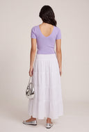 Glam Short Sleeve Crop Sweater
