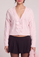 Long Sleeve Bow Cardigan