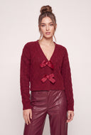 Long Sleeve Bow Cardigan