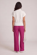 Cable Knit Short Sleeve Sweater