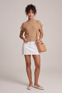 Cable Knit Short Sleeve Sweater