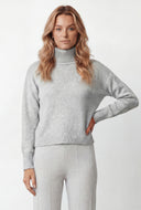 Emely Brushed Knit Turtleneck Sweater